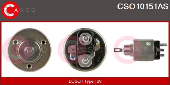 Casco CSO10151AS - Тяговое реле, соленоид, стартер autospares.lv