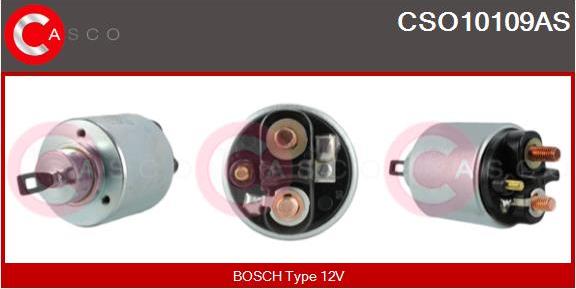 Casco CSO10109AS - Тяговое реле, соленоид, стартер autospares.lv