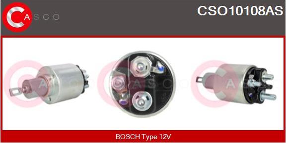 Casco CSO10108AS - Тяговое реле, соленоид, стартер autospares.lv