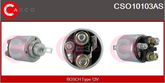 Casco CSO10103AS - Тяговое реле, соленоид, стартер autospares.lv