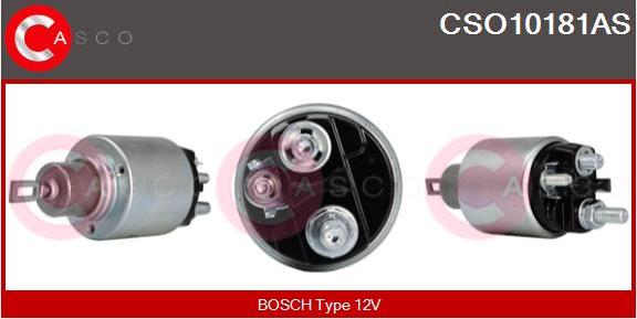 Casco CSO10181AS - Тяговое реле, соленоид, стартер autospares.lv