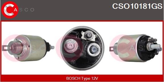 Casco CSO10181GS - Тяговое реле, соленоид, стартер autospares.lv