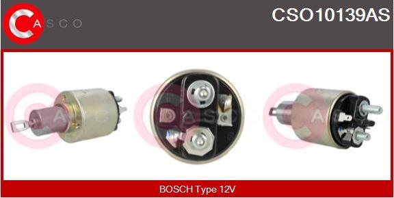 Casco CSO10139AS - Тяговое реле, соленоид, стартер autospares.lv