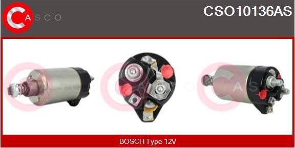 Casco CSO10136AS - Тяговое реле, соленоид, стартер autospares.lv