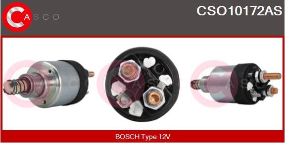 Casco CSO10172AS - Тяговое реле, соленоид, стартер autospares.lv