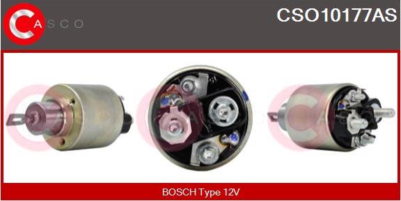 Casco CSO10177AS - Тяговое реле, соленоид, стартер autospares.lv