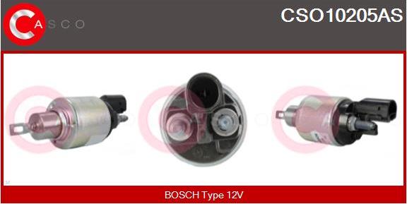 Casco CSO10205AS - Тяговое реле, соленоид, стартер autospares.lv