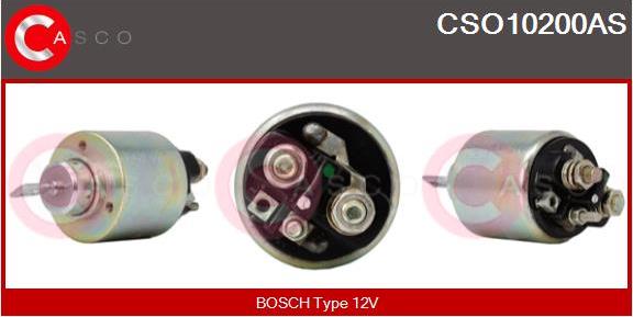 Casco CSO10200AS - Тяговое реле, соленоид, стартер autospares.lv