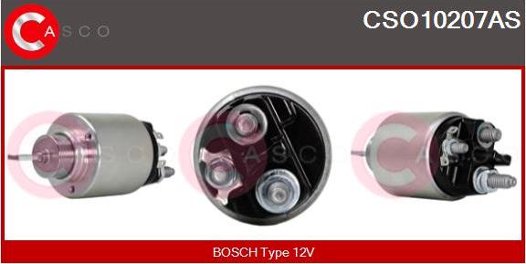 Casco CSO10207AS - Тяговое реле, соленоид, стартер autospares.lv