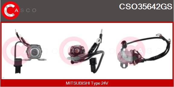 Casco CSO35642GS - Тяговое реле, соленоид, стартер autospares.lv