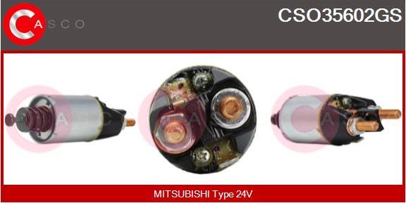 Casco CSO35602GS - Тяговое реле, соленоид, стартер autospares.lv