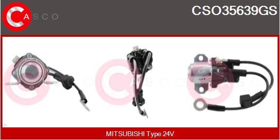 Casco CSO35639GS - Тяговое реле, соленоид, стартер autospares.lv