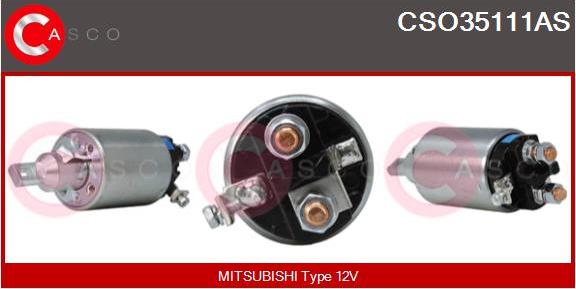 Casco CSO35111AS - Тяговое реле, соленоид, стартер autospares.lv