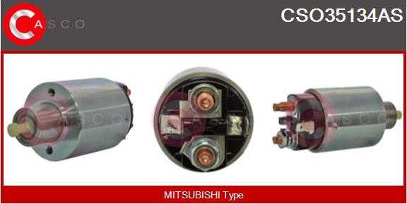 Casco CSO35134AS - Тяговое реле, соленоид, стартер autospares.lv