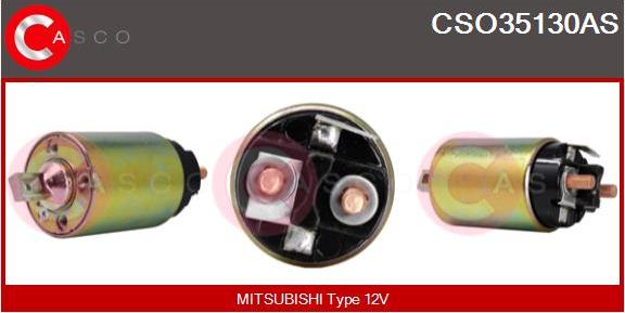 Casco CSO35130AS - Тяговое реле, соленоид, стартер autospares.lv