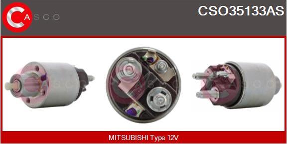 Casco CSO35133AS - Тяговое реле, соленоид, стартер autospares.lv