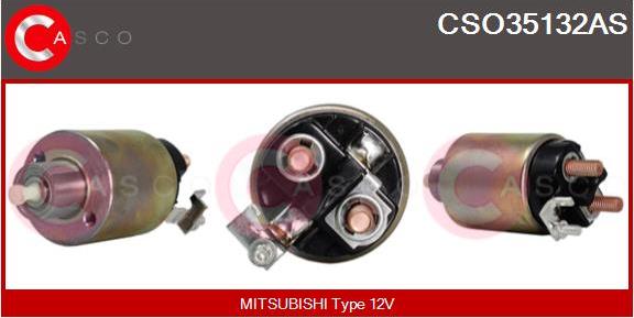 Casco CSO35132AS - Тяговое реле, соленоид, стартер autospares.lv