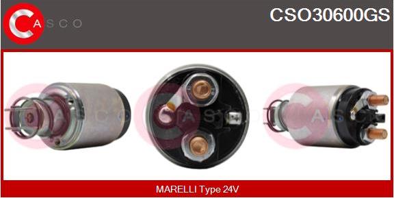 Casco CSO30600GS - Тяговое реле, соленоид, стартер autospares.lv