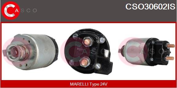 Casco CSO30602IS - Тяговое реле, соленоид, стартер autospares.lv