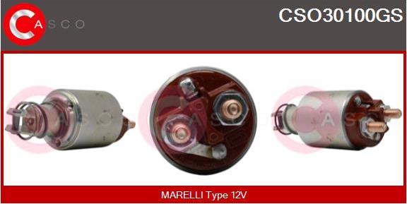 Casco CSO30100GS - Тяговое реле, соленоид, стартер autospares.lv