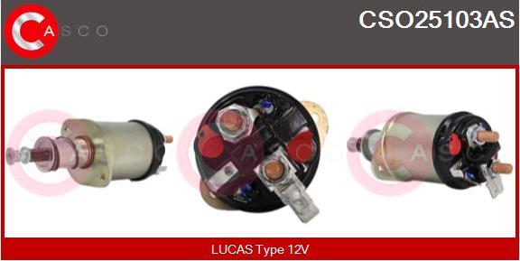 Casco CSO25103AS - Тяговое реле, соленоид, стартер autospares.lv