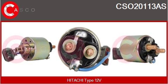 Casco CSO20113AS - Тяговое реле, соленоид, стартер autospares.lv