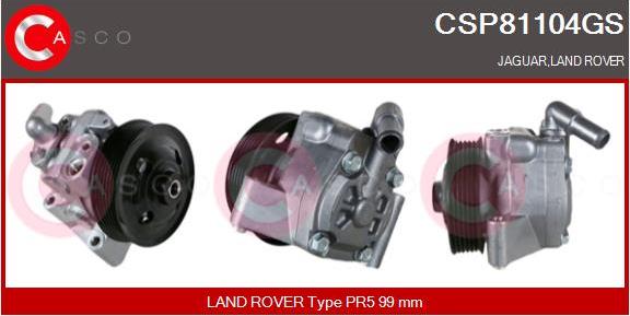 Casco CSP81104GS - Гидравлический насос, рулевое управление, ГУР autospares.lv