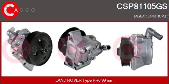 Casco CSP81105GS - Гидравлический насос, рулевое управление, ГУР autospares.lv