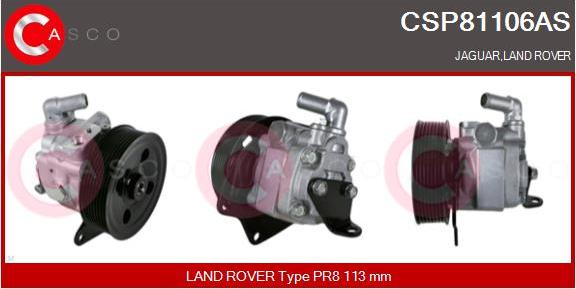 Casco CSP81106AS - Гидравлический насос, рулевое управление, ГУР autospares.lv