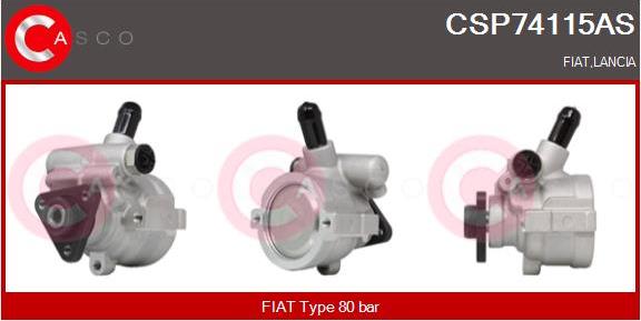 Casco CSP74115AS - Гидравлический насос, рулевое управление, ГУР autospares.lv
