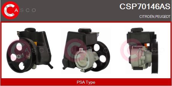 Casco CSP70146AS - Гидравлический насос, рулевое управление, ГУР autospares.lv
