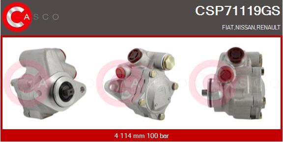 Casco CSP71119GS - Гидравлический насос, рулевое управление, ГУР autospares.lv