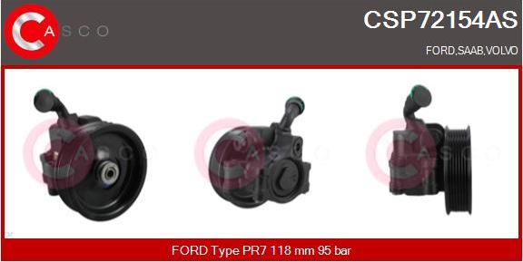 Casco CSP72154AS - Гидравлический насос, рулевое управление, ГУР autospares.lv