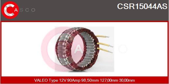 Casco CSR15044AS - Статор, генератор autospares.lv