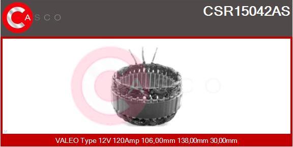 Casco CSR15042AS - Статор, генератор autospares.lv