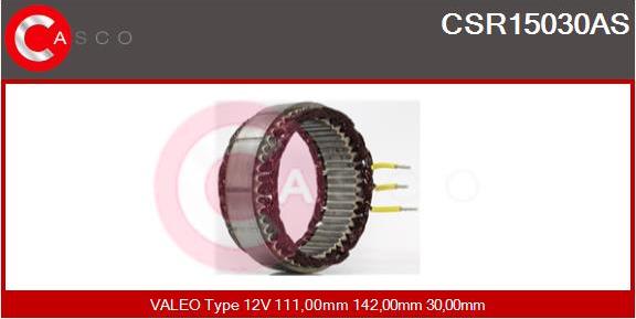 Casco CSR15030AS - Статор, генератор autospares.lv