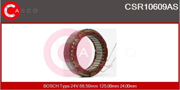 Casco CSR10609AS - Статор, генератор autospares.lv