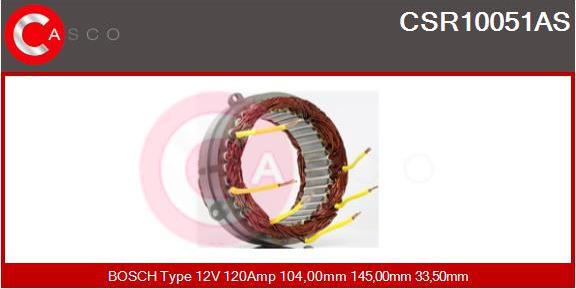 Casco CSR10051AS - Статор, генератор autospares.lv