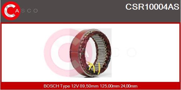 Casco CSR10004AS - Статор, генератор autospares.lv