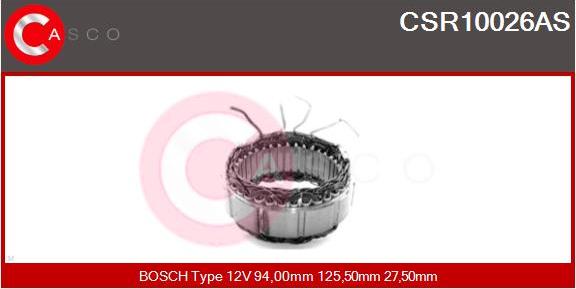 Casco CSR10026AS - Статор, генератор autospares.lv