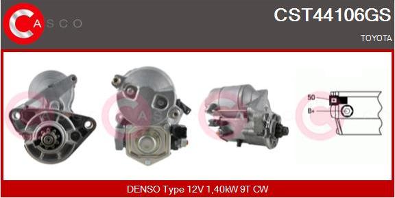 Casco CST44106GS - Стартер autospares.lv