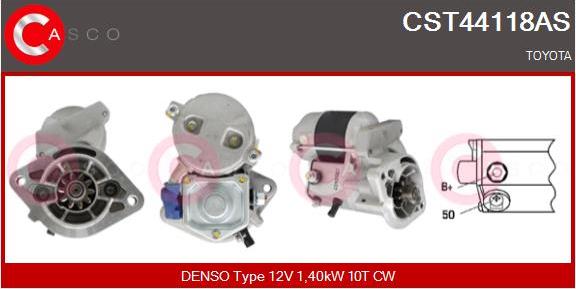 Casco CST44118AS - Стартер autospares.lv