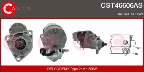 Casco CST46606AS - Стартер autospares.lv