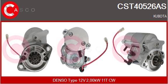 Casco CST40526AS - Стартер autospares.lv