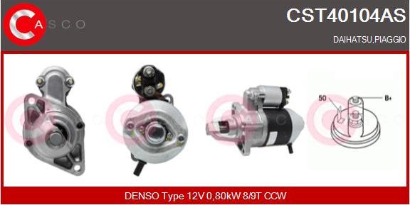 Casco CST40104AS - Стартер autospares.lv