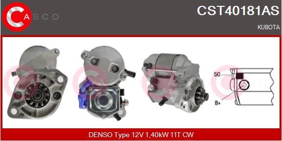 Casco CST40181AS - Стартер autospares.lv