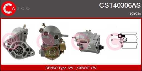 Casco CST40306AS - Стартер autospares.lv