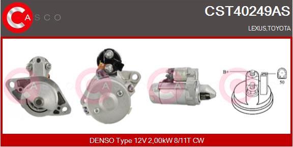 Casco CST40249AS - Стартер autospares.lv