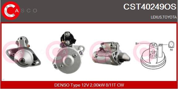 Casco CST40249OS - Стартер autospares.lv