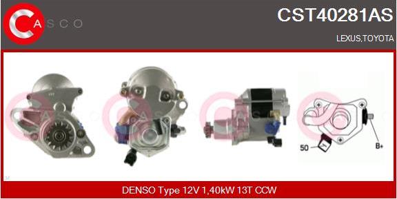 Casco CST40281AS - Стартер autospares.lv